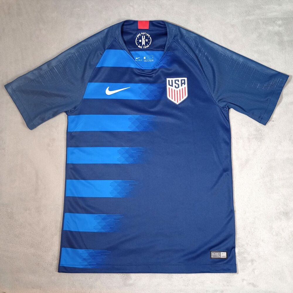 Nike USA Soccer Jersey 2018 Away Blue Men's Size Small USMNT National Team